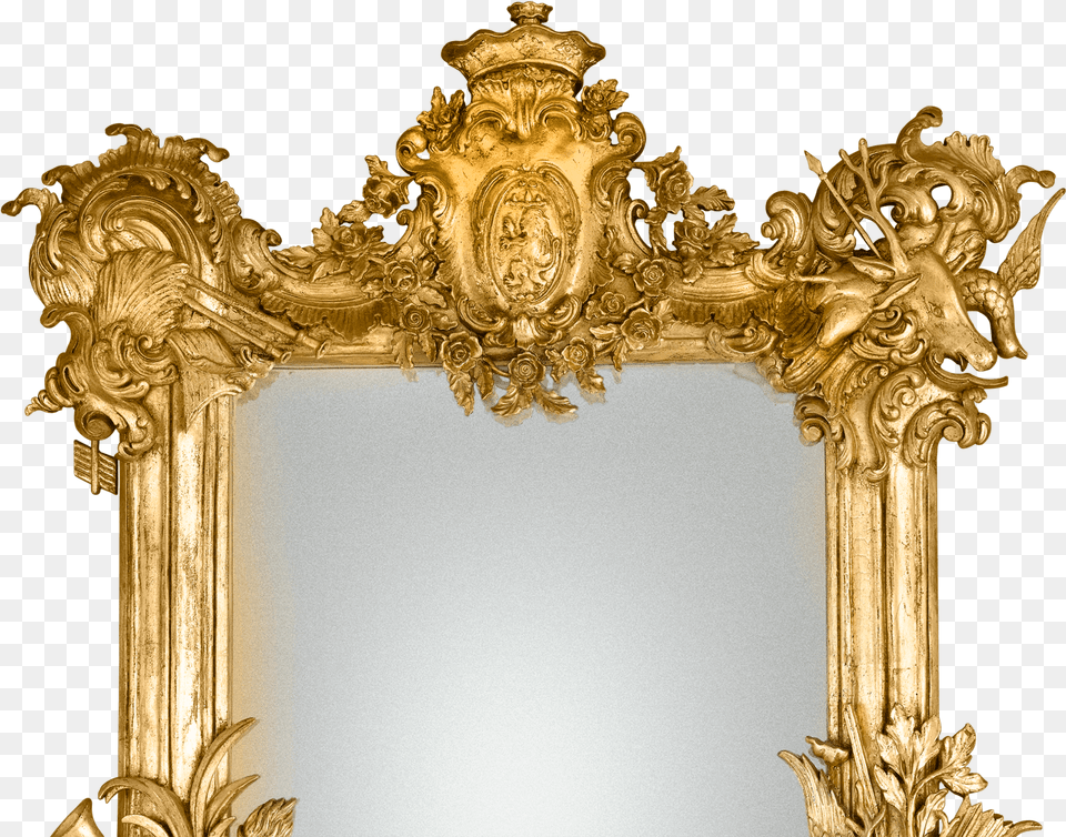 Antique Mirror French Gilded Wood Mirror Circa 1880 Antique, Gold, Photography Free Png