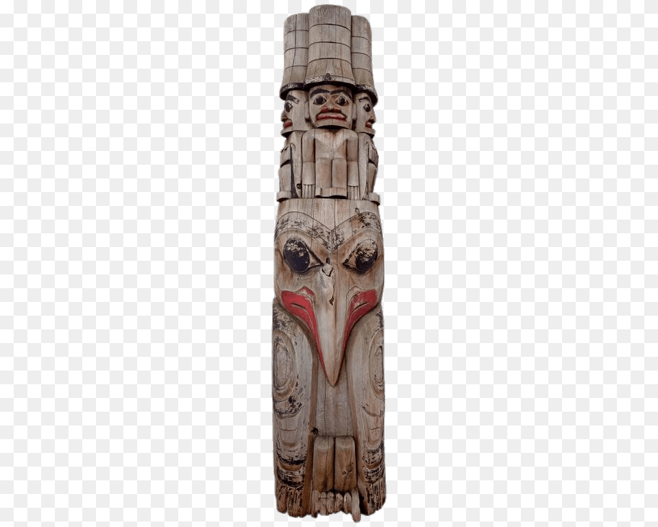 Antique Native American Totem Pole, Architecture, Emblem, Pillar, Symbol Free Transparent Png