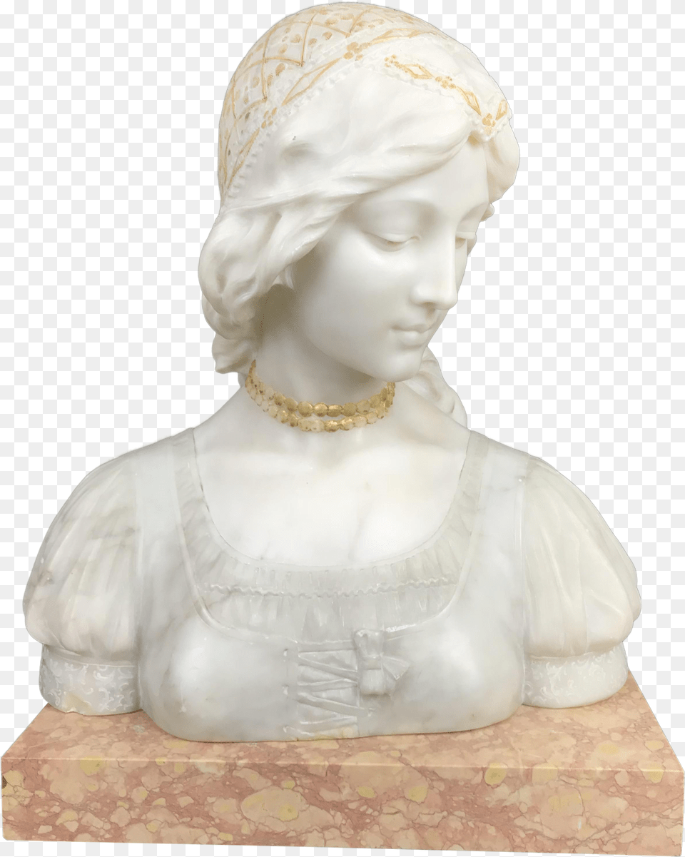 Antique Neo Classical Sculptural Young Woman Bust On Woman Sculpture Bust, Adult, Wedding, Person, Female Free Png Download