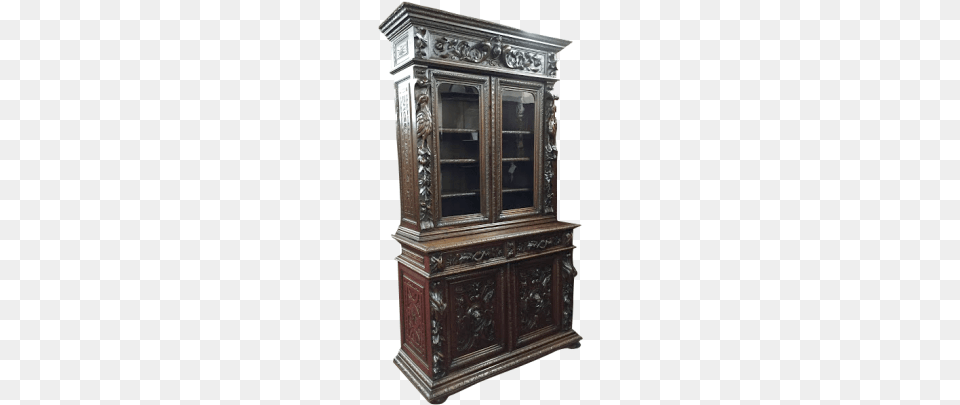 Antique Oak Cabinet Cabinetry, Closet, Cupboard, Furniture, Sideboard Free Png Download