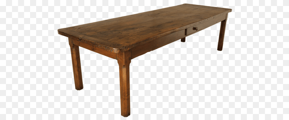 Antique Oak Thick Top Farmhouse Table C Kitchens, Coffee Table, Dining Table, Furniture, Desk Png Image