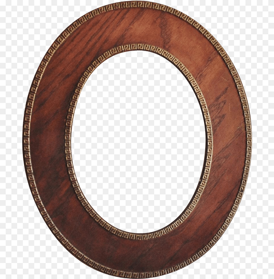 Antique Picture Frame 19c Victorian Oak Wood Oval W Circle, Photography, Disk Free Png Download