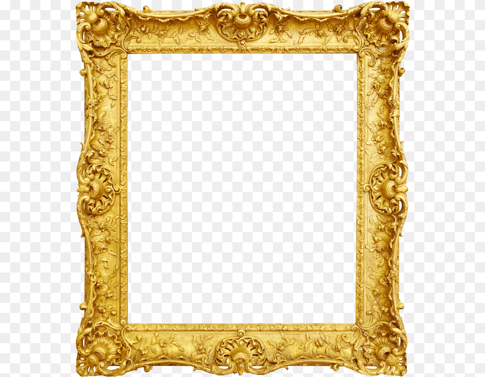 Antique Picture Frame Gold Hd Gold Vintage Frame Png Image