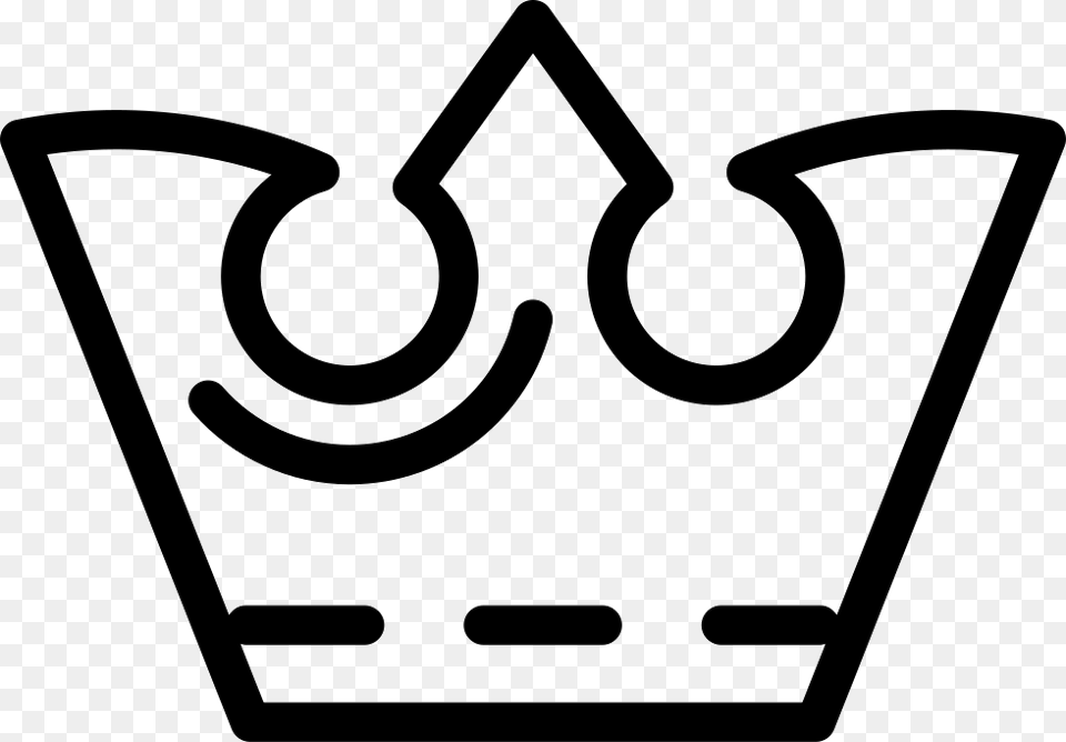 Antique Royal King Crown Outline Icon Free Download, Stencil, Accessories, Symbol, Logo Png Image