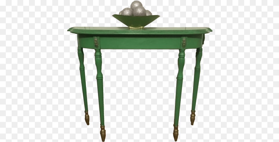 Antique Side Table Crocus Side Table Green, Desk, Furniture, Water, Sink Free Png Download