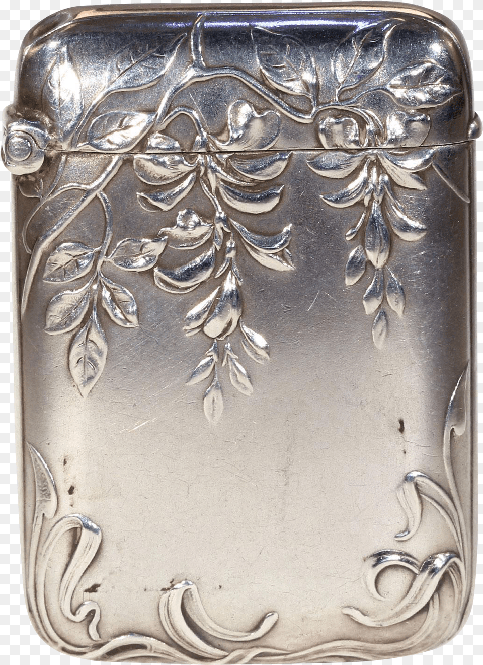 Antique Silver Art Nouveau Vesta Match Holder Smartphone, Accessories Png Image
