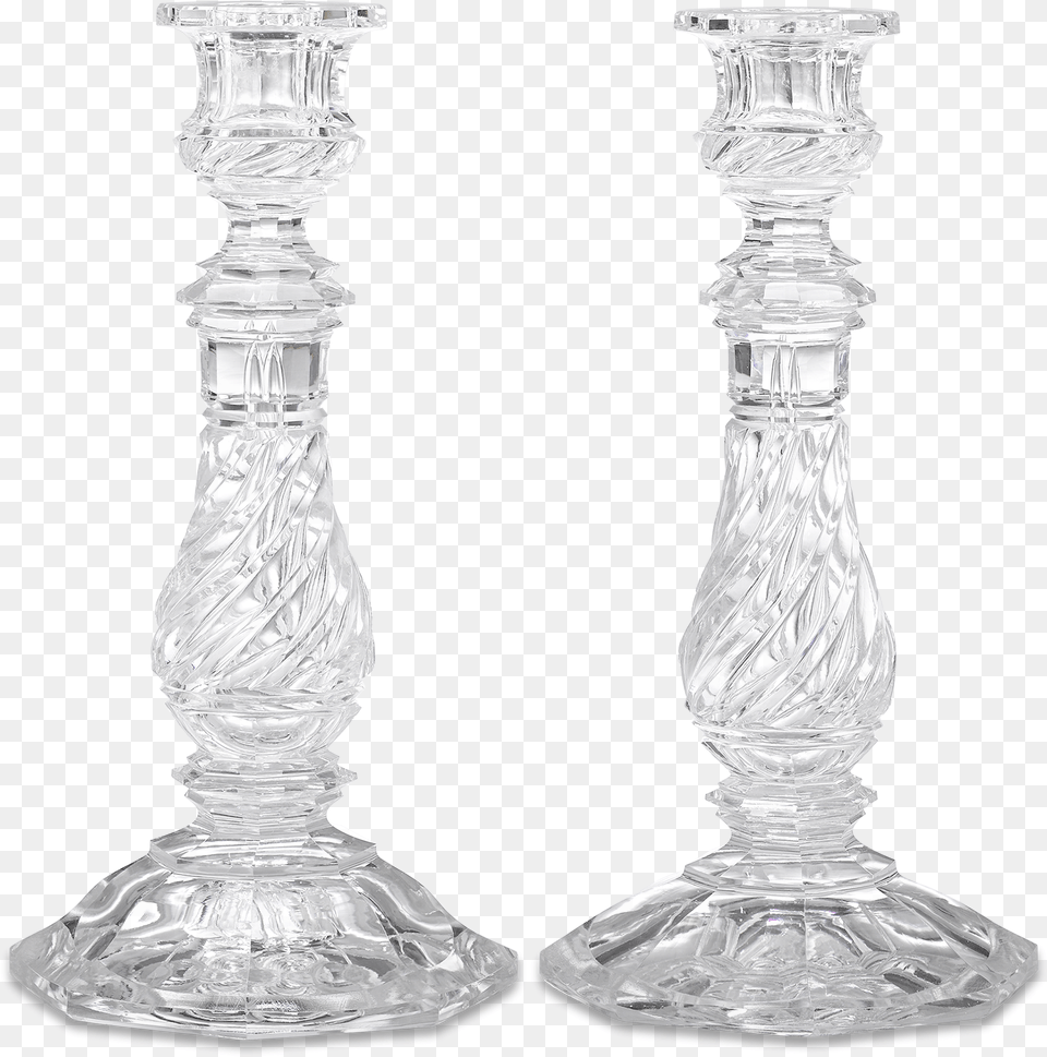 Antique Swirl Glass Candlestick, Candle, Smoke Pipe Free Transparent Png