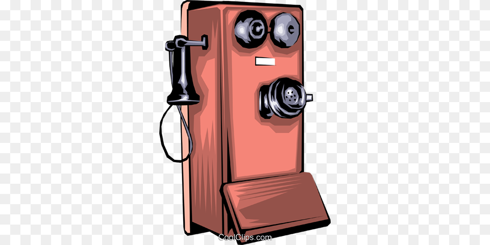 Antique Telephone Royalty Vector Clip Art Illustration, Electronics, Phone, Gas Pump, Machine Free Png Download