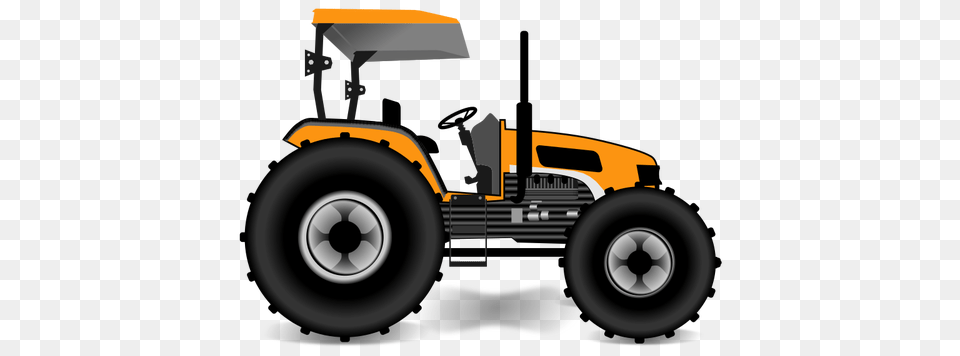 Antique Tractor Clipart, Transportation, Vehicle, Device, Grass Free Png