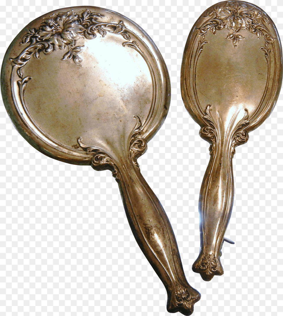 Antique Webster Sterling Silver Vanity Set Silver, Cutlery, Spoon Free Png Download