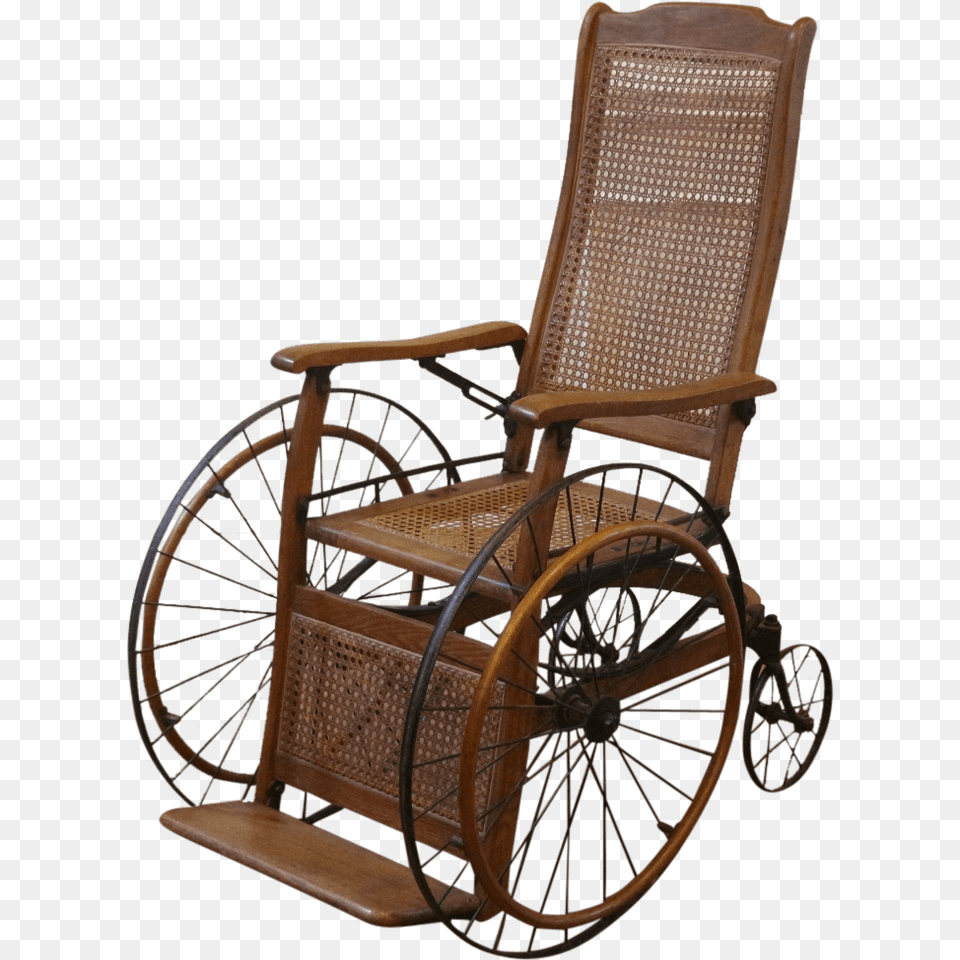 Antique Wheelchair, Chair, Furniture, Machine, Wheel Png Image