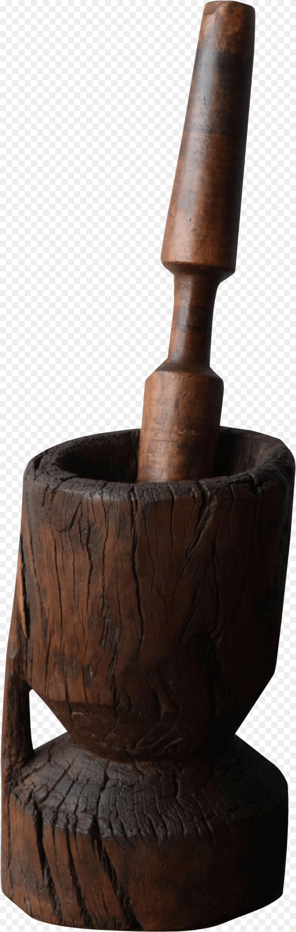 Antique Wood Small Mortar Amp Pestle Set On Chairish Chair, Cannon, Weapon, Smoke Pipe Free Png Download