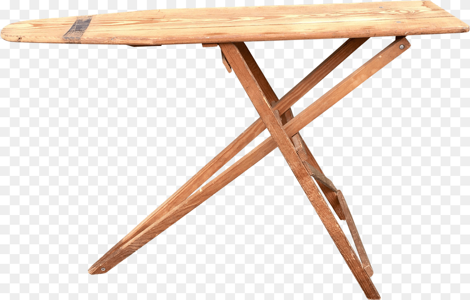 Antique Wooden Ironing Board Outdoor Table, Furniture, Desk, Dining Table, Coffee Table Free Png