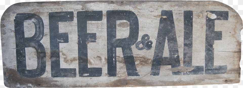 Antique Wooden Painted Beer Amp Ale Sign Wood, License Plate, Transportation, Vehicle, Text Png