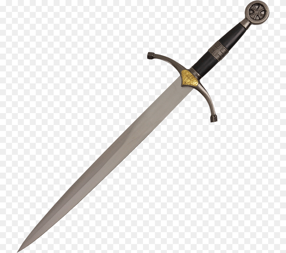 Antiqued Templar Dagger Sword, Blade, Knife, Weapon Png Image
