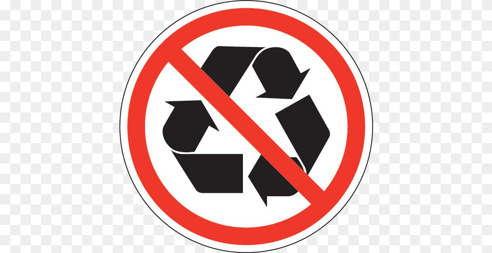 Antirecycling Not Recyclable, Sign, Symbol, Recycling Symbol, Road Sign Free Png