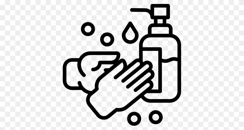 Antiseptic, Person, Washing, Stencil, Bottle Png