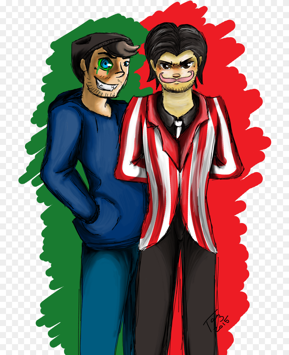 Antisepticeye And Wilford Warfstache Antisepticeye X Wilford Warfstache, Publication, Book, Comics, Adult Png
