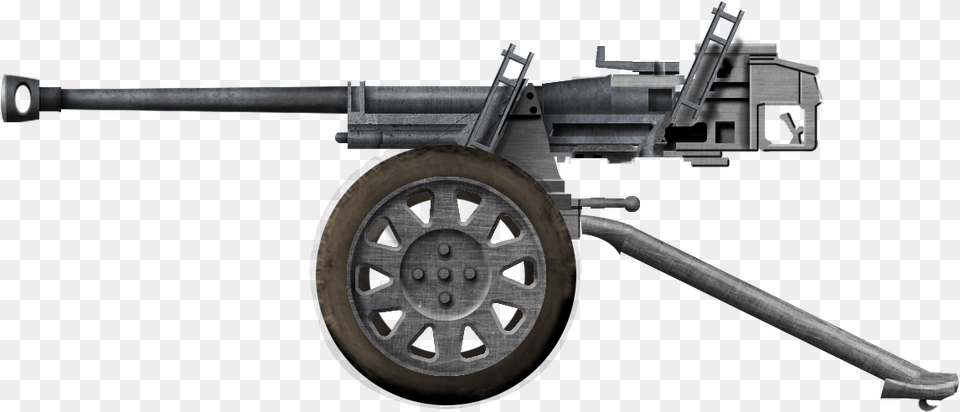 Antitank Gun Firearm, Machine Gun, Weapon, Machine, Wheel Png