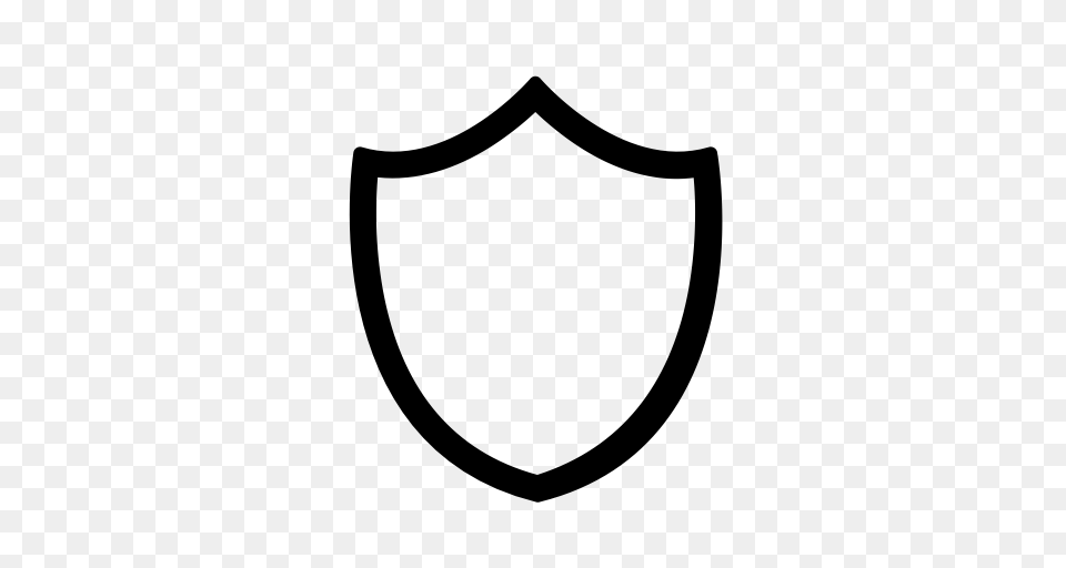 Antivirus Firewall Lock Shield Icon, Gray Free Png