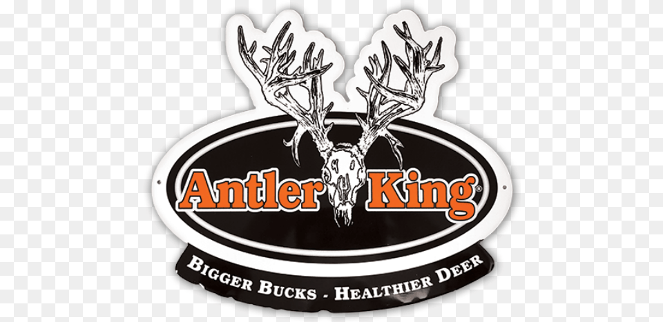Antler King Logo Sign Antler King Logo, Animal, Deer, Mammal, Wildlife Free Transparent Png