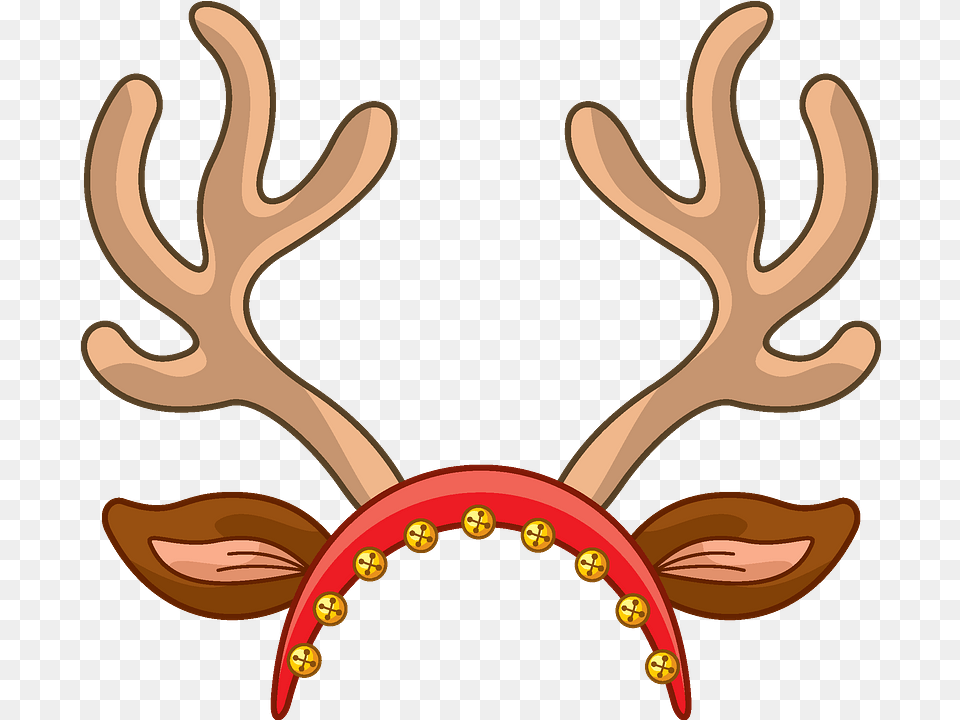Antlers Clipart Christmas Reindeer Antlers Clipart, Antler, Animal, Deer, Mammal Free Png