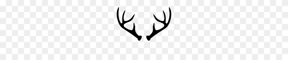 Antlers Icons Noun Project, Gray Free Transparent Png
