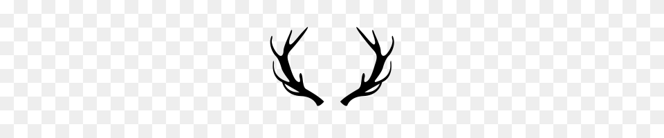 Antlers Icons Noun Project, Gray Free Png Download