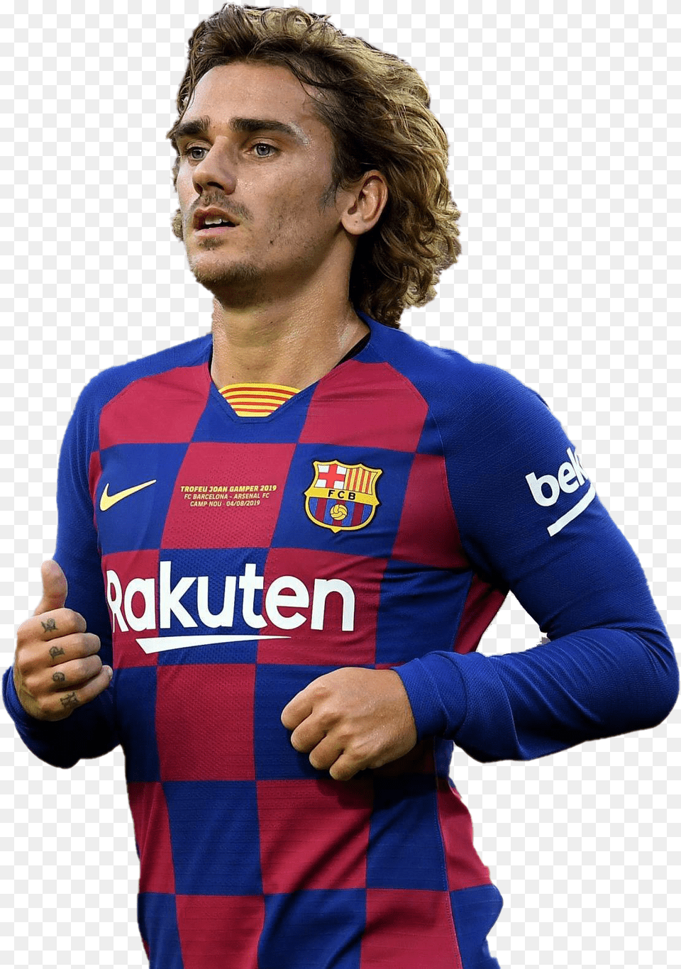 Antoine Griezmann Download Antoine Griezmann Barcelona, Shirt, Person, Head, Hand Free Png