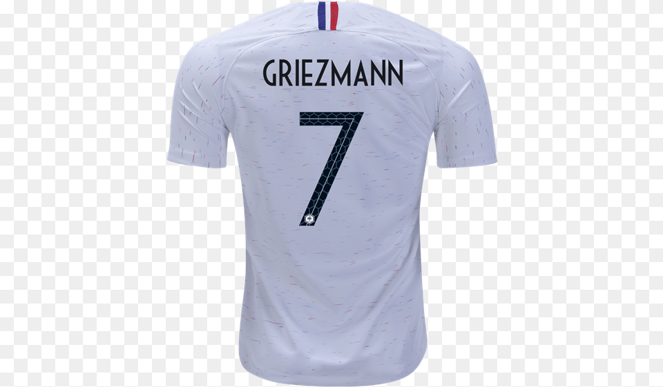 Antoine Griezmann France 2018 World Cup Away Jersey France World Cup 2018 Jersey, Clothing, Shirt, T-shirt Png Image