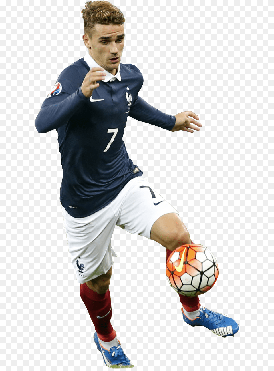 Antoine Griezmann Render Kick Up A Soccer Ball, Sport, Soccer Ball, Football, Person Free Png Download