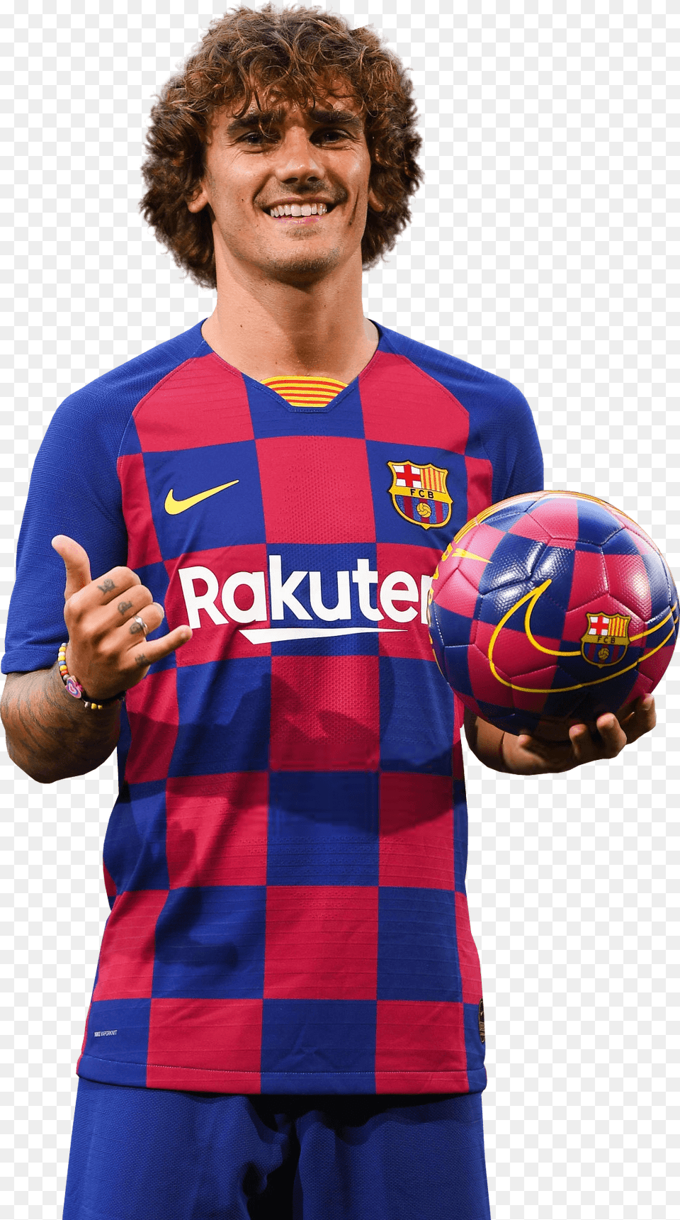 Antoine Griezmannrender Barca Griezmann, Person, Shirt, Soccer, Soccer Ball Png