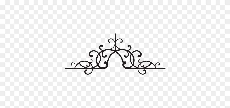 Antoinette Wrought Iron Headboard Wall Wall Art Decal, Accessories, Jewelry, Tiara, Dynamite Free Png