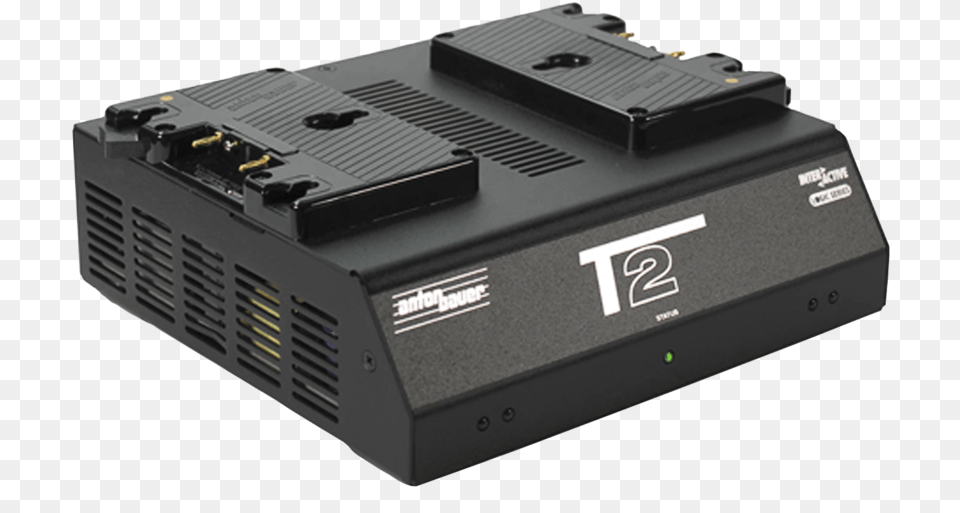 Anton Bauer T2 Dual Fast Charger, Adapter, Electronics, Amplifier Free Png
