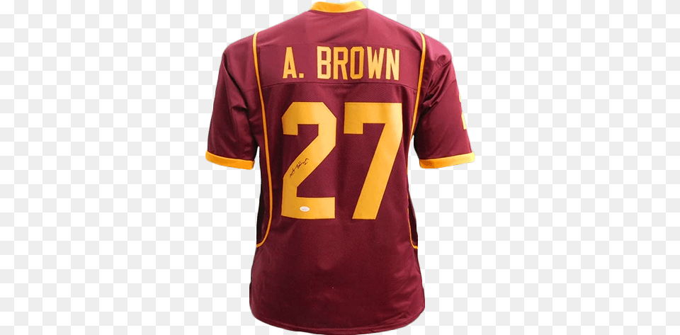 Antonio Brown Autographed Maroon Short Sleeve, Clothing, Shirt, T-shirt, Jersey Free Png Download