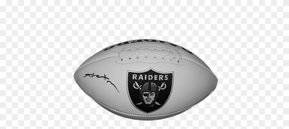 Antonio Brown Autographed Oakland Football Autographed Paraphernalia, Ball, Rugby, Rugby Ball, Sport Png Image