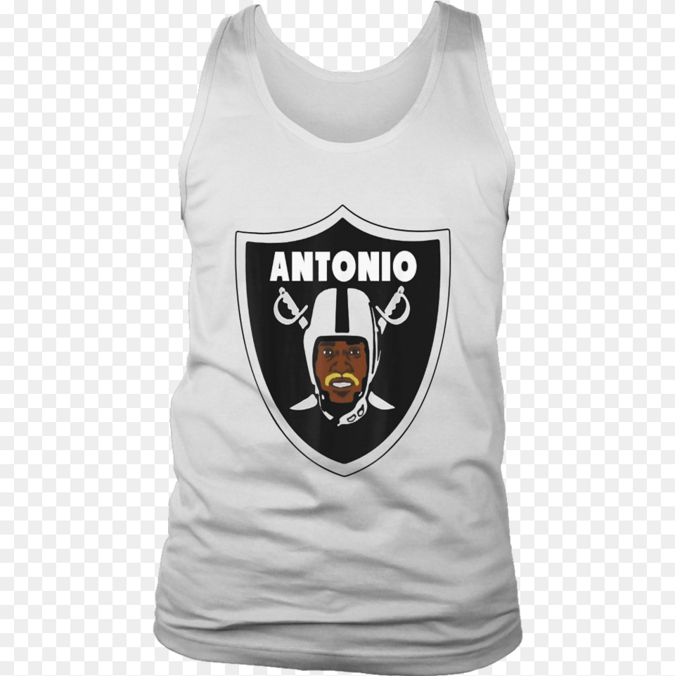 Antonio Brown Raiders Shirt Shirt, Tank Top, Clothing, Person, T-shirt Free Png Download