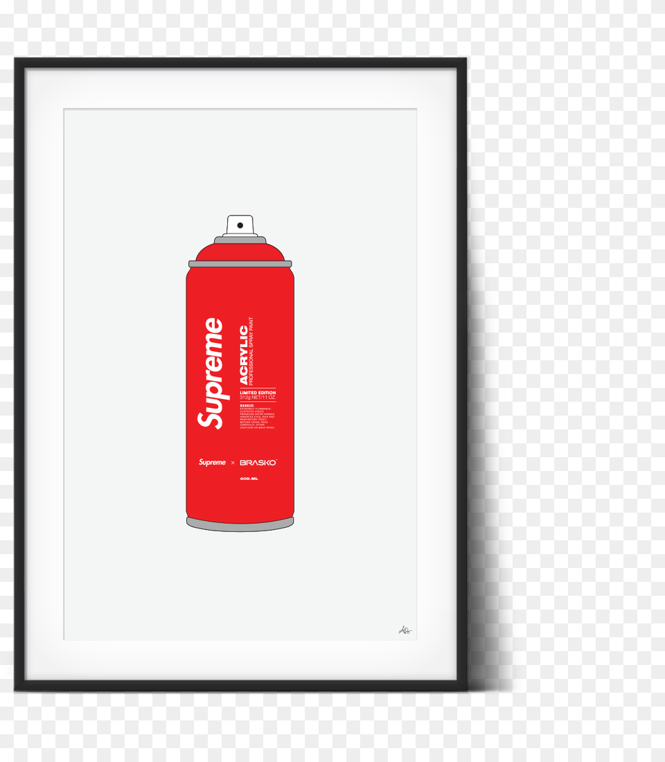 Antoniobrasko Braskodesignstudio Supreme Spraypaintcan Graphic Design, Can, Spray Can, Tin Free Transparent Png