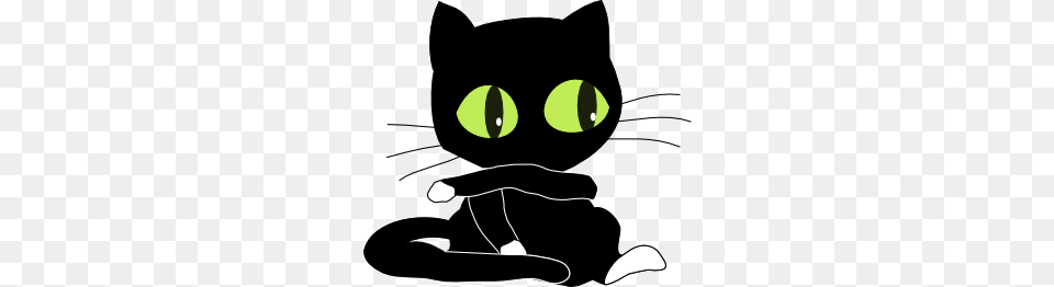 Antontw Blackcat With White Sockets Clip Art, Animal, Cat, Mammal, Pet Free Png Download