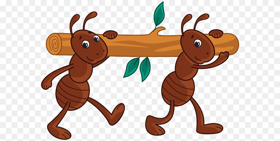 Ants Working Together Clipart, Animal, Ant, Insect, Invertebrate Png Image