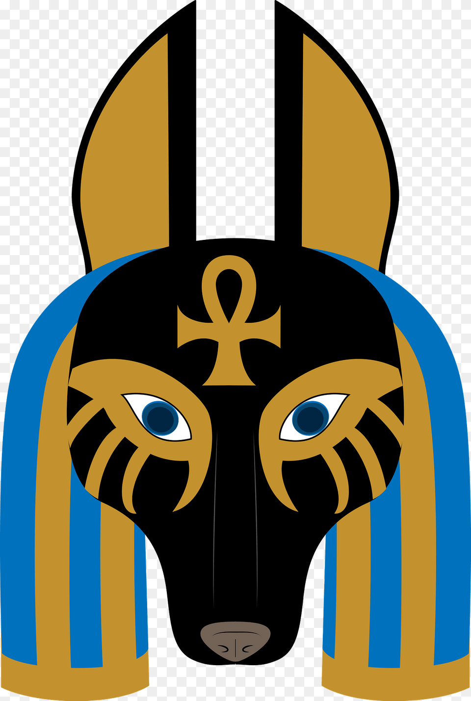 Anubis Face Clipart, Animal, Cat, Egyptian Cat, Mammal Free Transparent Png
