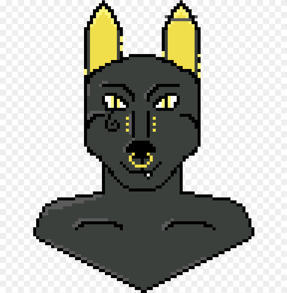 Anubis Pixel Art, Animal, Pet, Mammal, Egyptian Cat Free Png Download