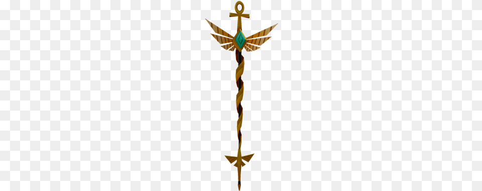 Anubis Staff, Cross, Symbol, Sword, Weapon Png