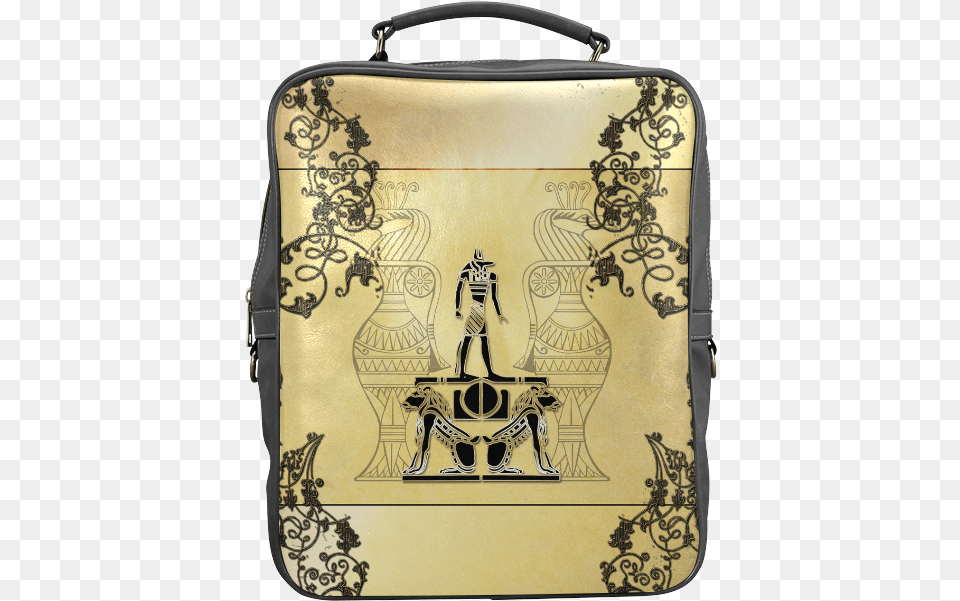 Anubis The Egypt God Square Backpack Briefcase, Bag, Accessories, Handbag, Purse Png