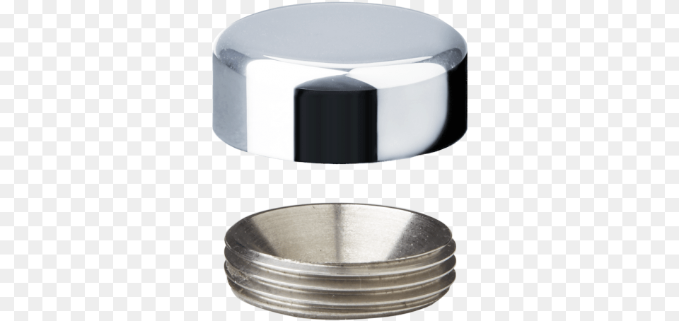 Anufix 1 Medium Chrome Circle, Aluminium, Silver Png Image