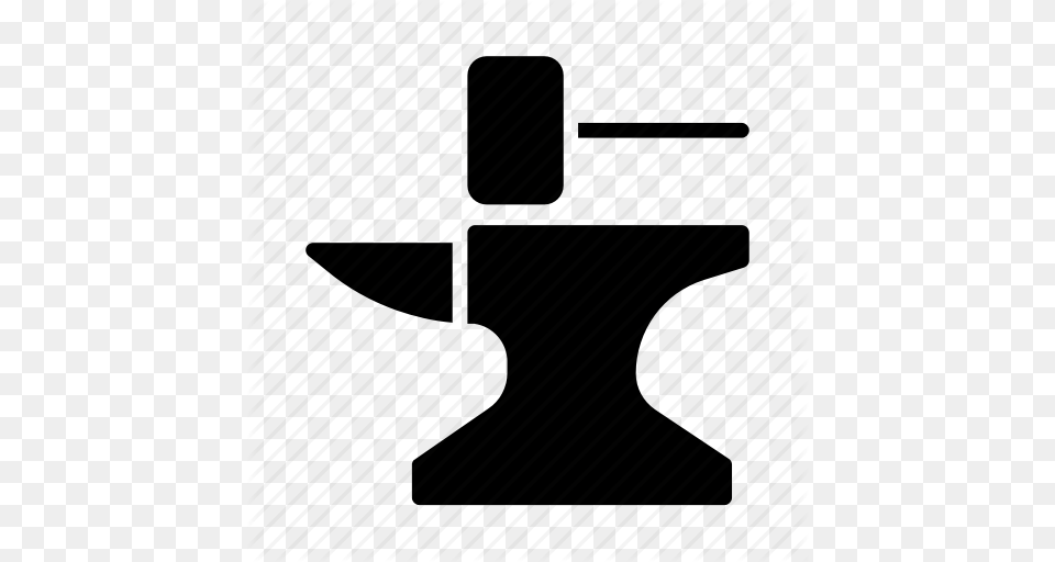 Anvil Blacksmith Hammer Industry Iron Metalurgy Steel Icon, Device Free Transparent Png