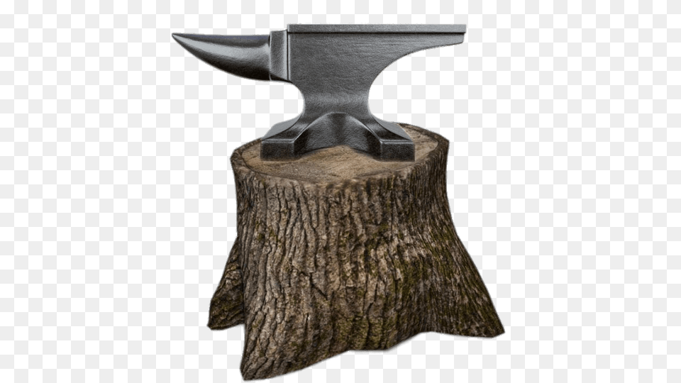 Anvil On Wood Block, Plant, Tree, Device, Tree Stump Free Png Download
