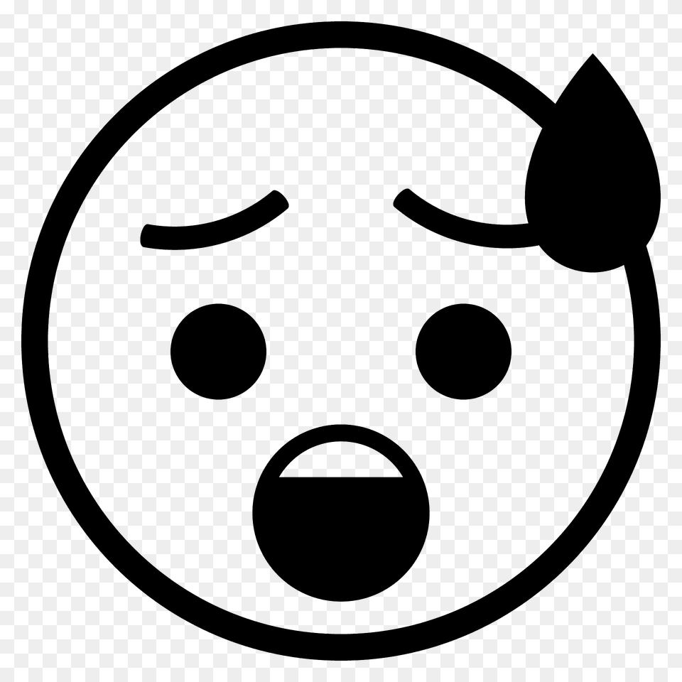 Anxious Face With Sweat Emoji Clipart, Ammunition, Grenade, Weapon Png Image