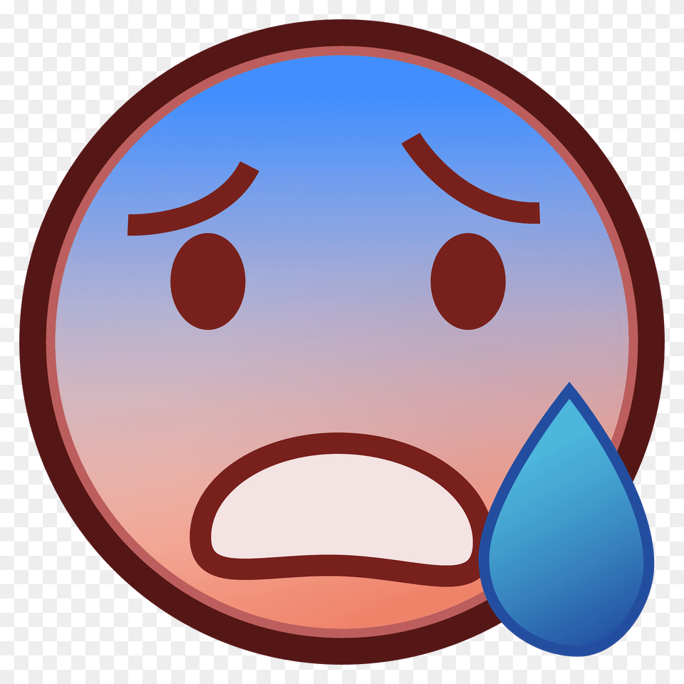 Anxious Face With Sweat Emoji Clipart, Sphere, Ball, Basketball, Basketball (ball) Free Png Download