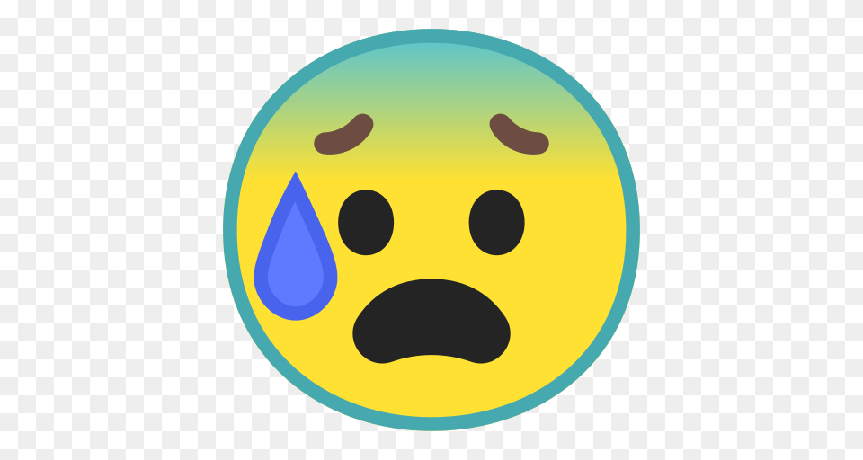 Anxious Face With Sweat Emoji Meaning With Pictures From A To Z, Sphere, Disk Free Transparent Png